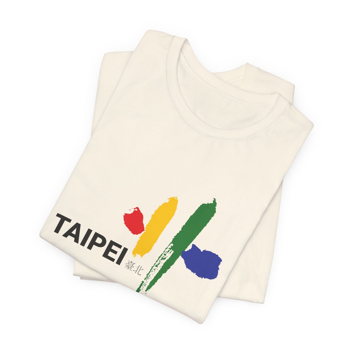 Taipei Artistic Unisex Tee - Colorful Graphic Short Sleeve Shirt - 12245