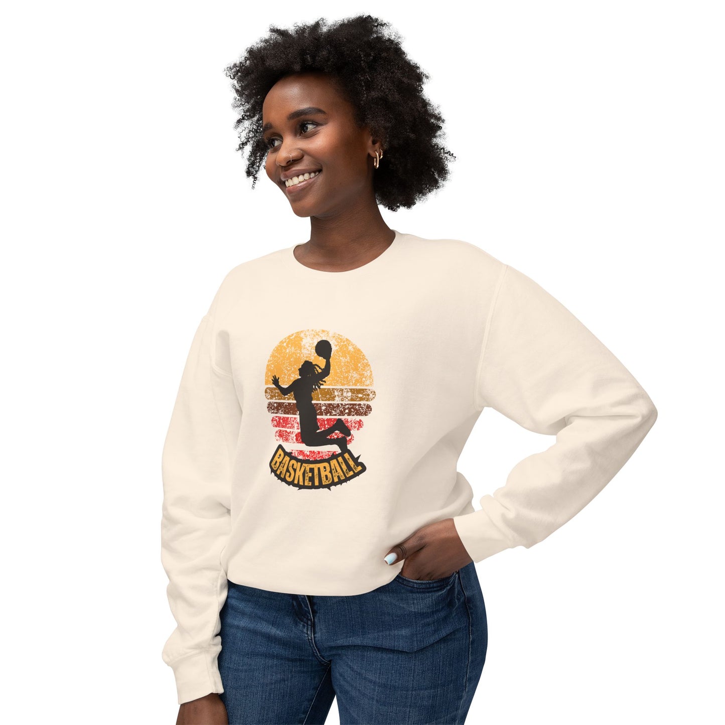 Basketball - Unisex Lightweight Crewneck Sweatshirt - 10577