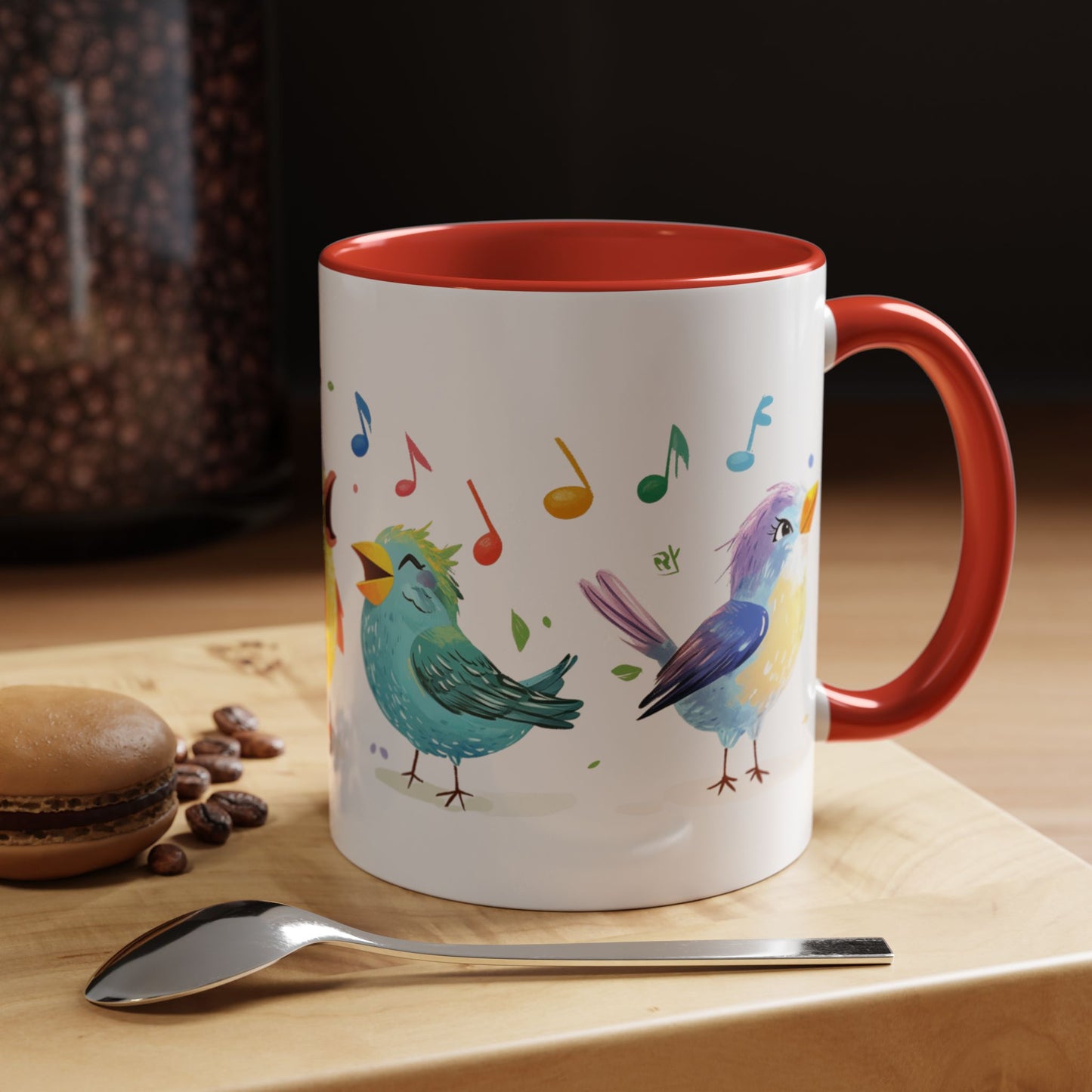 Colorful Birds - Accent Coffee Mug (11, 15oz)