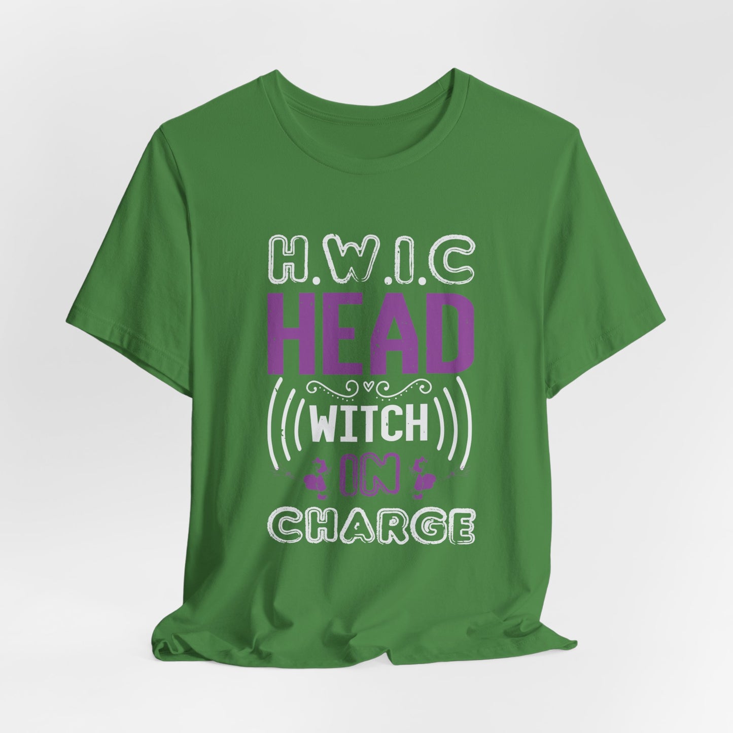 H.W.I.C. (Head Witch in Charge) - Unisex Jersey Short Sleeve Tee