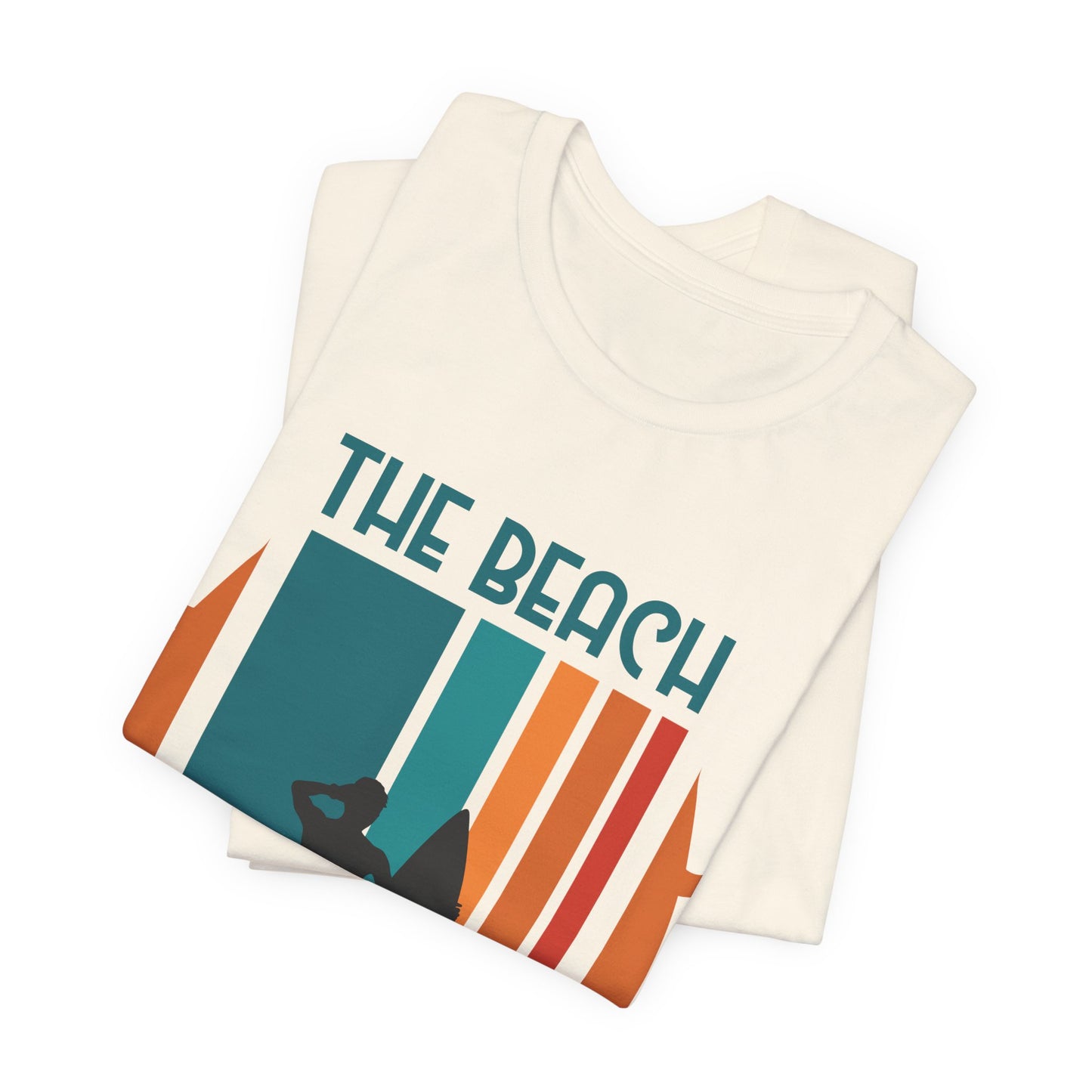 The Beach Is My Happy Place - Unisex Jersey Short Sleeve Tee