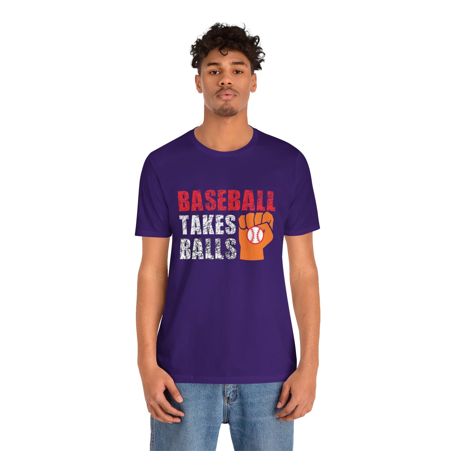 Baseball Takes Balls - Unisex Jersey Short Sleeve Tee - 13908