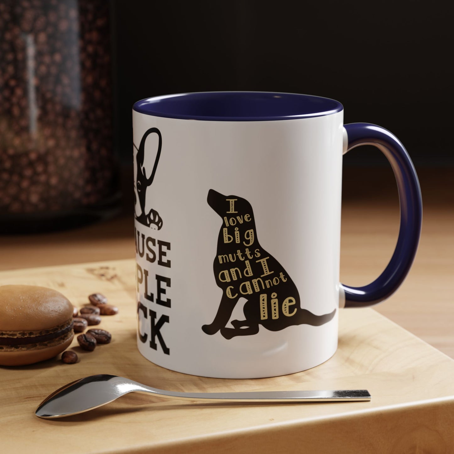 Because People Suck - Accent Coffee Mug (11, 15oz)