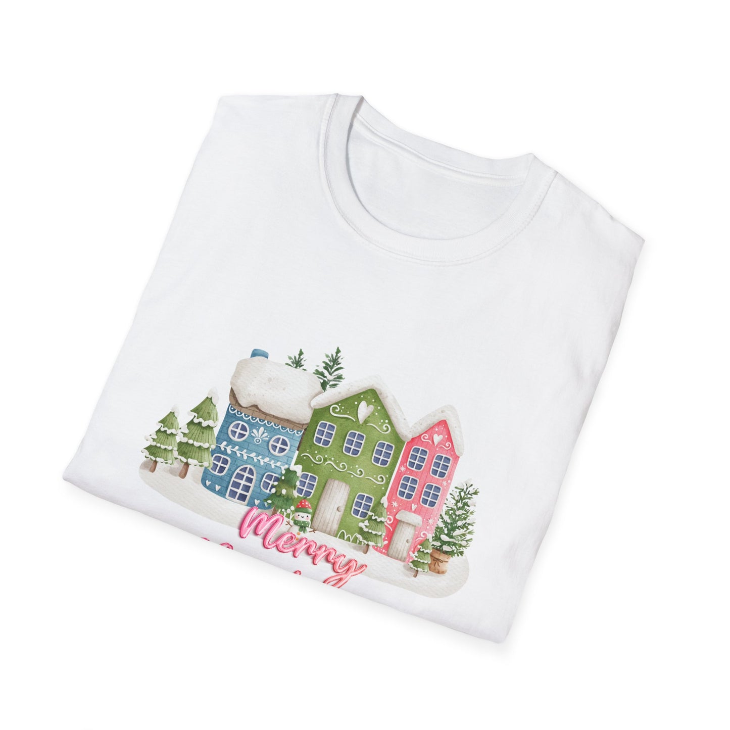 Christmas Houses - Unisex Softstyle T-Shirt - 10115