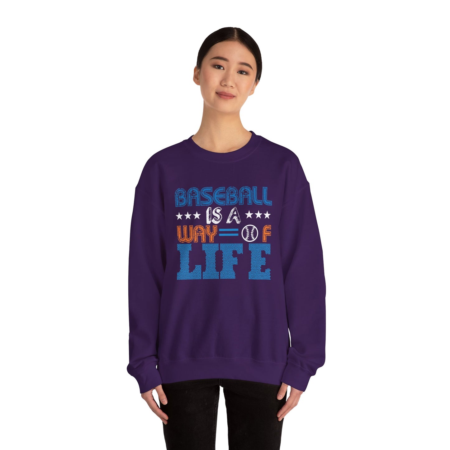 Baseball Is A Way of Life - Unisex Heavy Blend™ Crewneck Sweatshirt