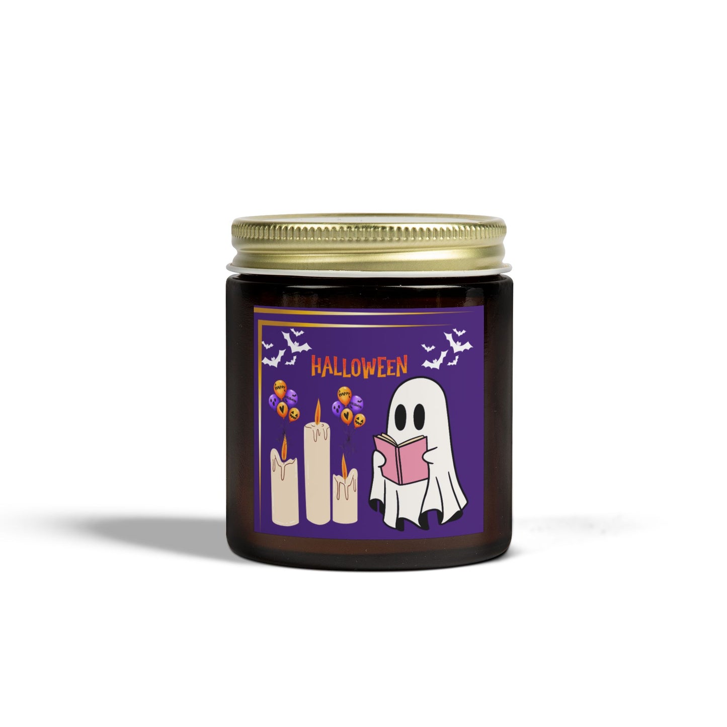 Halloween - Scented Coconut Apricot Candles (4oz, 9oz) - 14095