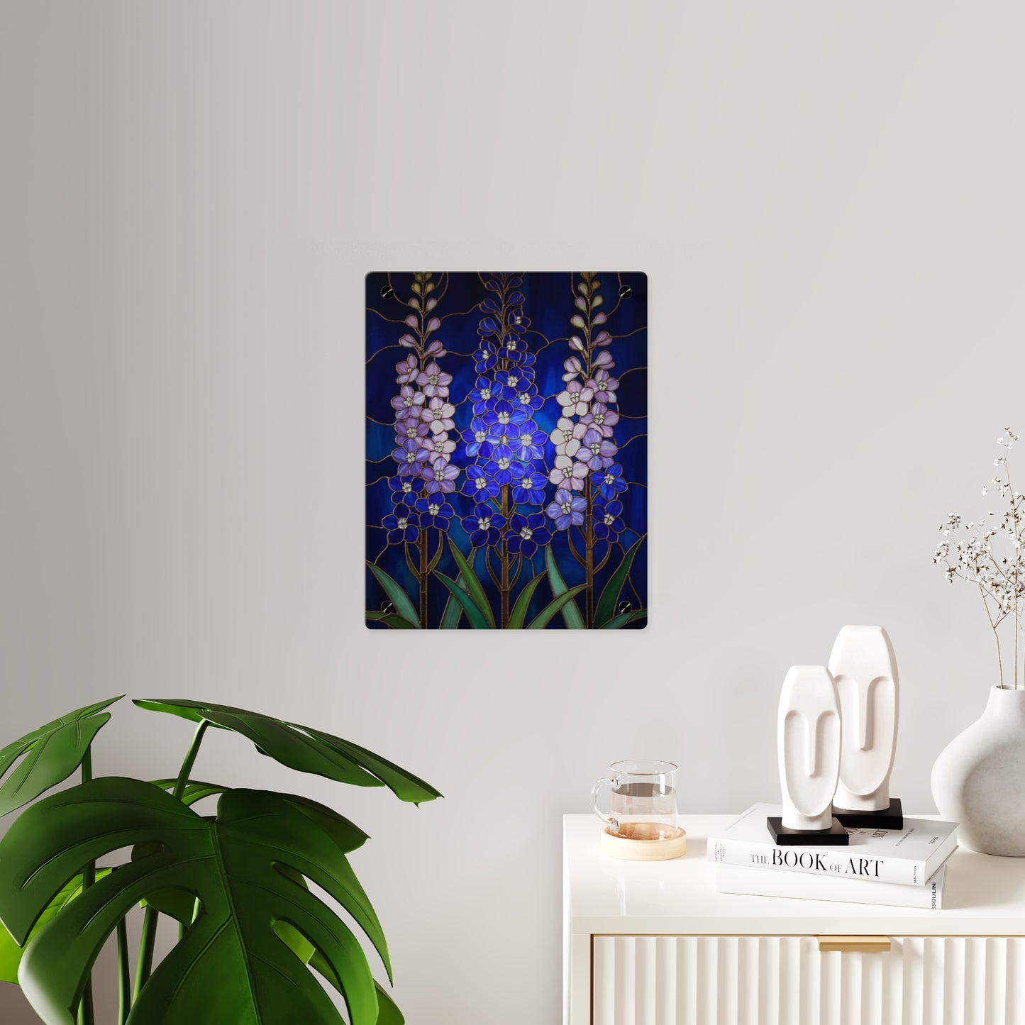 Larkspur Floral Acrylic Wall Art — 14605