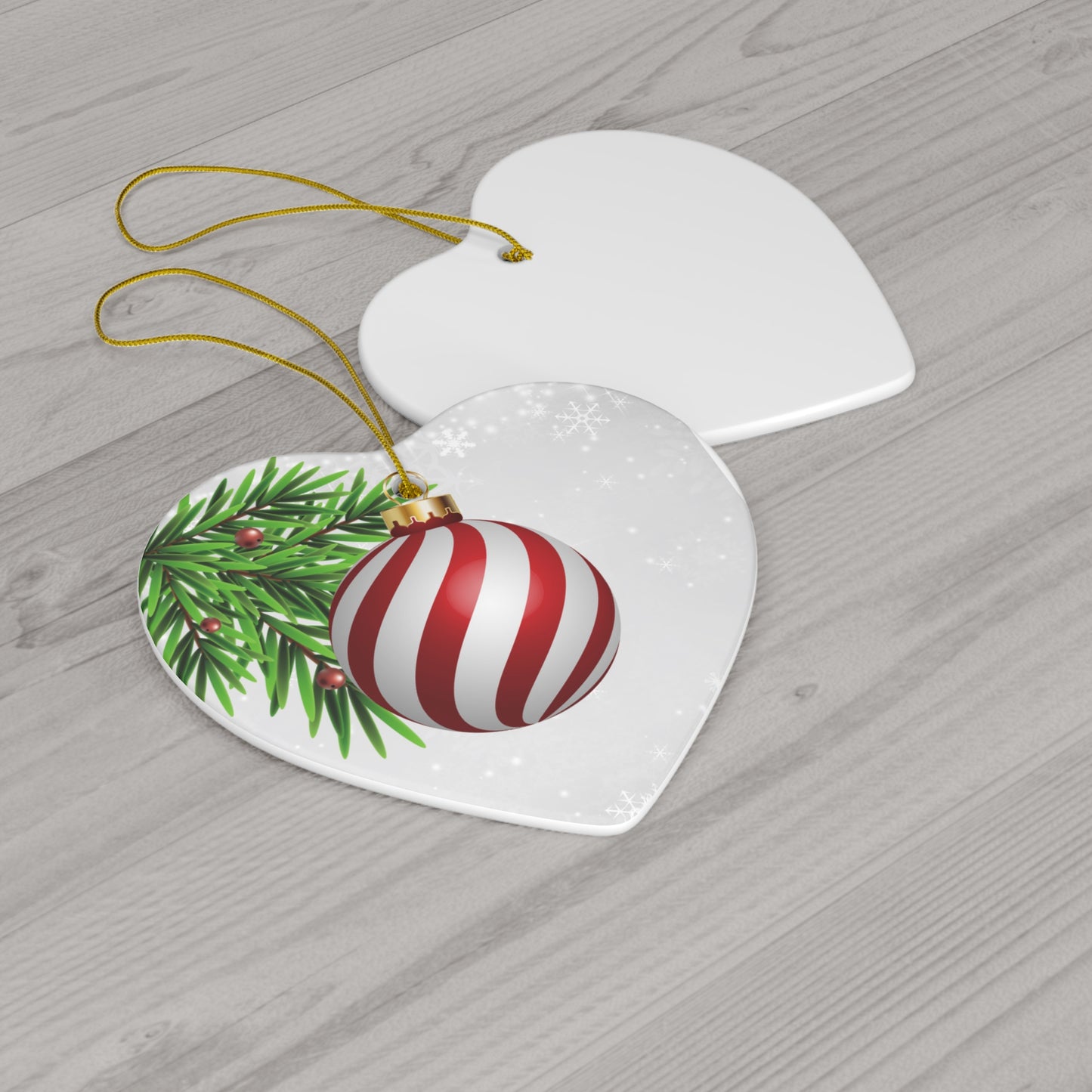 Holiday Cheer - Ceramic Ornament, 4 Shapes