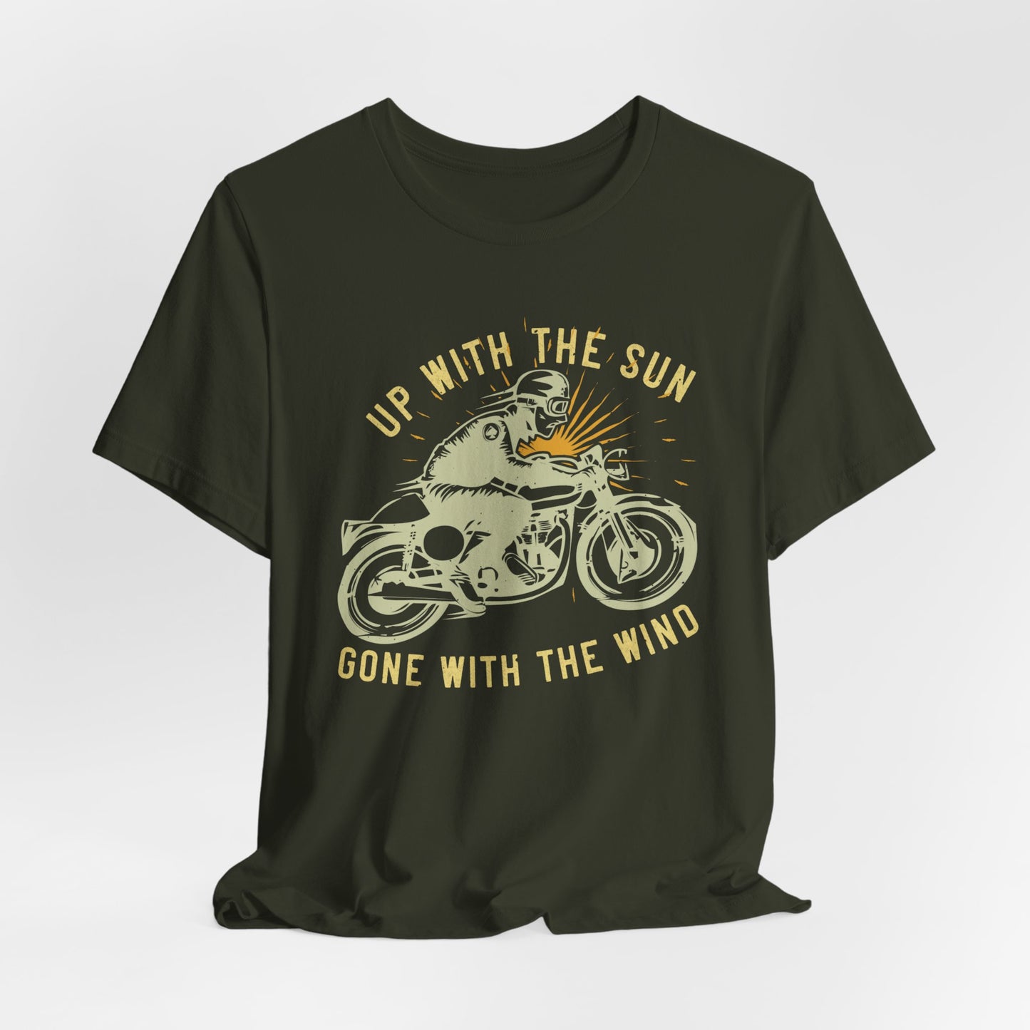 Up with the Sun, Gone with the Wind - Unisex Jersey Short Sleeve Tee