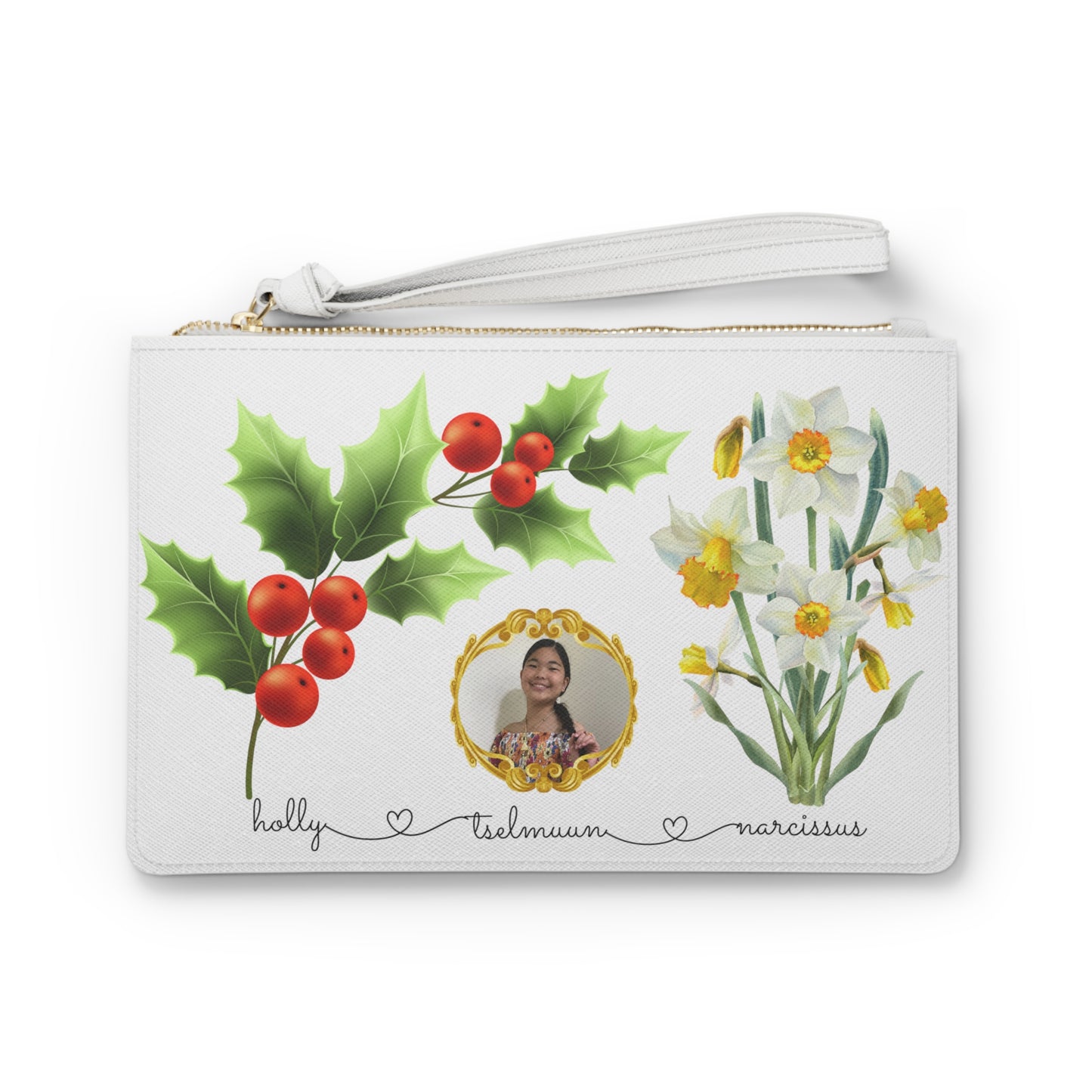Clutch Bag for a girl with her name & photo