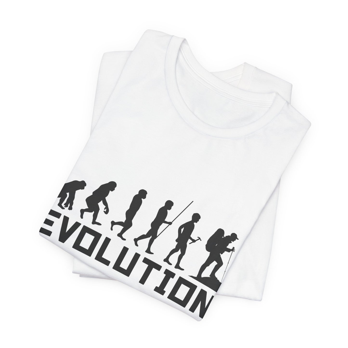 Camping:  Evolution - Unisex Jersey Short Sleeve Tee