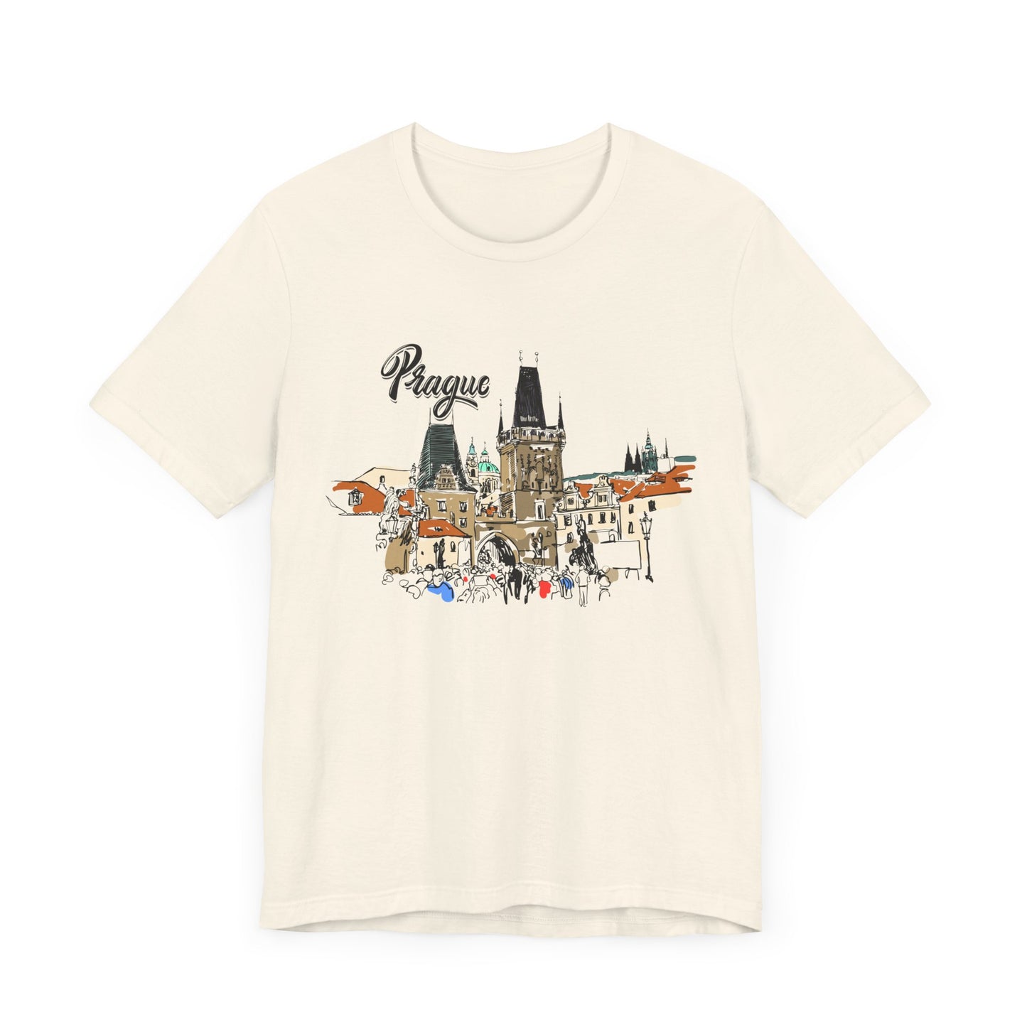 Prague Graphic Unisex Tee - Perfect Travel Souvenir - 12135