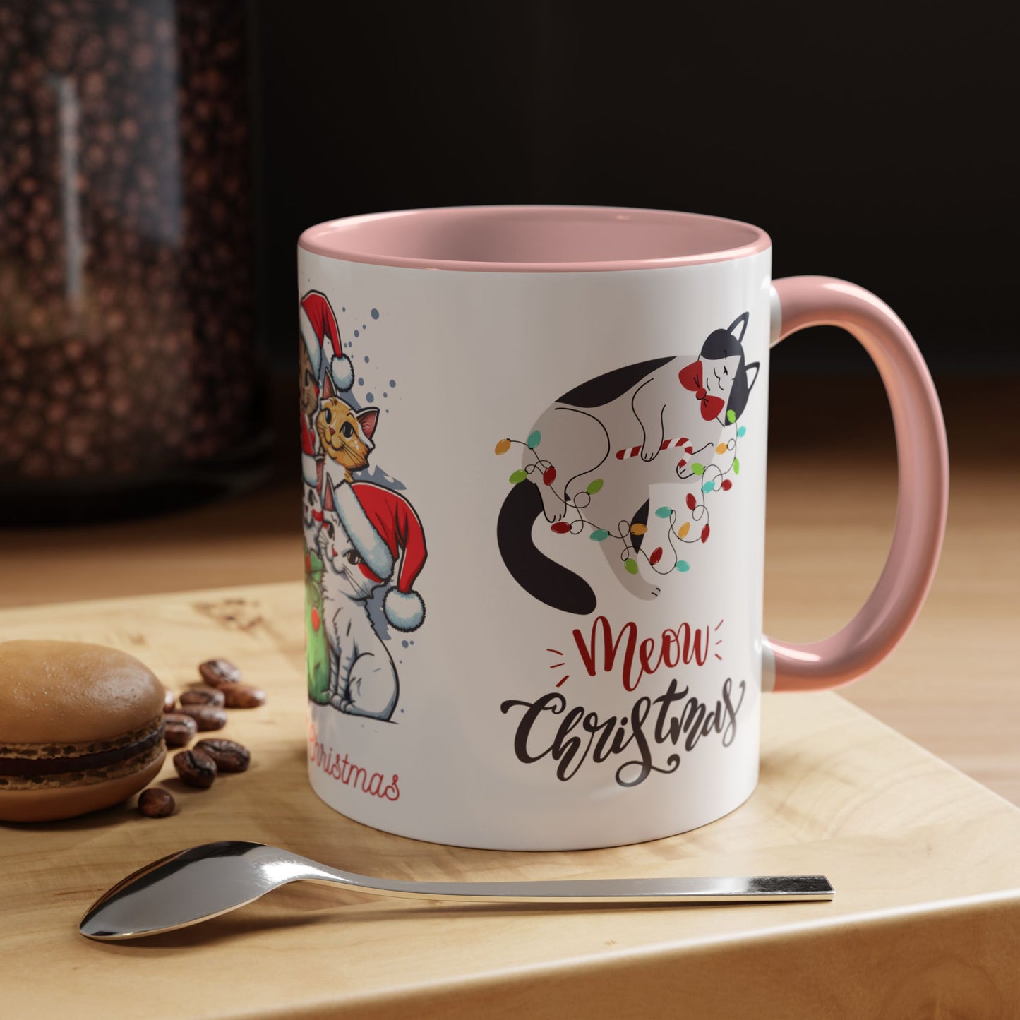 Meowy Christmas - Accent Coffee Mug (11, 15oz)