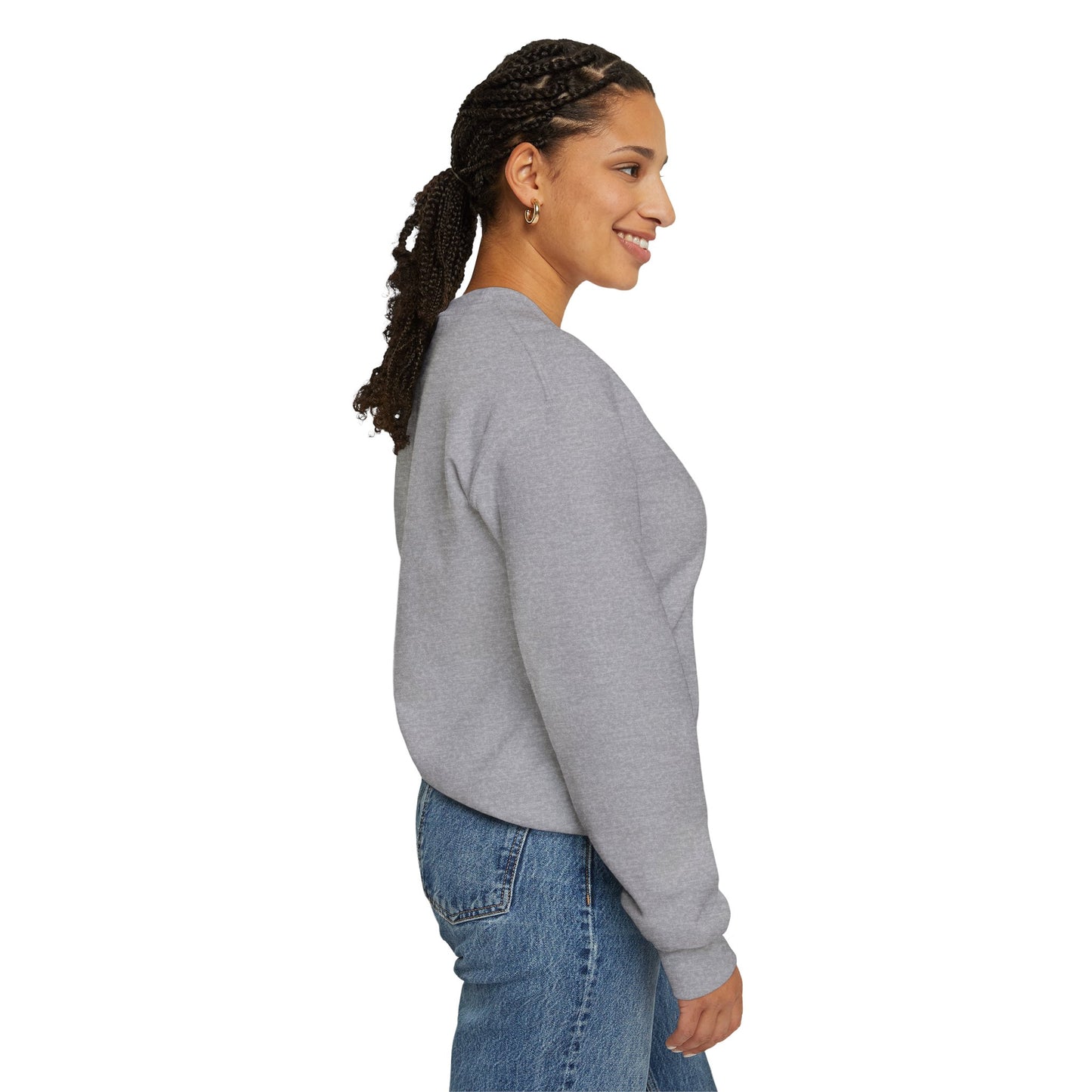 January Carnation Crewneck Sweatshirt — Customizable - 14673