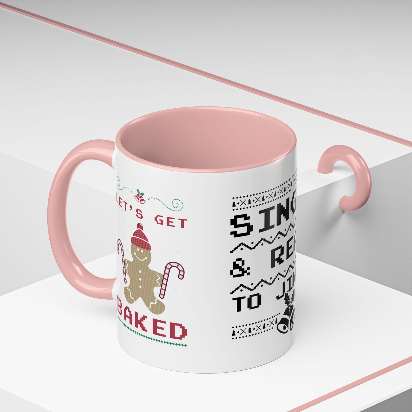 Single and Ready to Jingle - Accent Coffee Mug (11, 15oz)