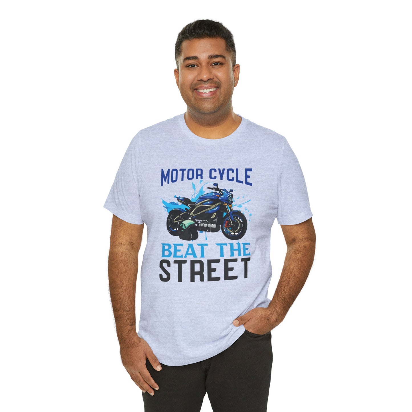 Motorcycle, Beat The Street - Unisex Jersey Short Sleeve Tee