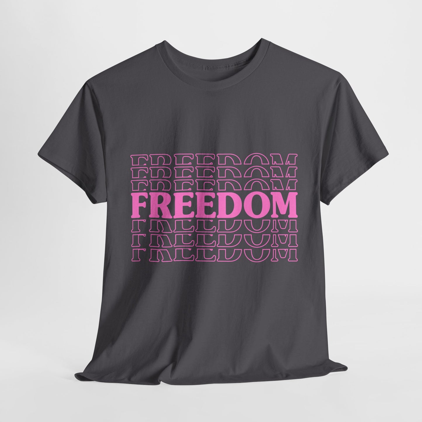 Bold Freedom Graphic Tee, Unisex Heavy Cotton Shirt, Casual Wear, Gift for Freedom Lovers, Statement T-Shirt, Everyday Essentials - 13518