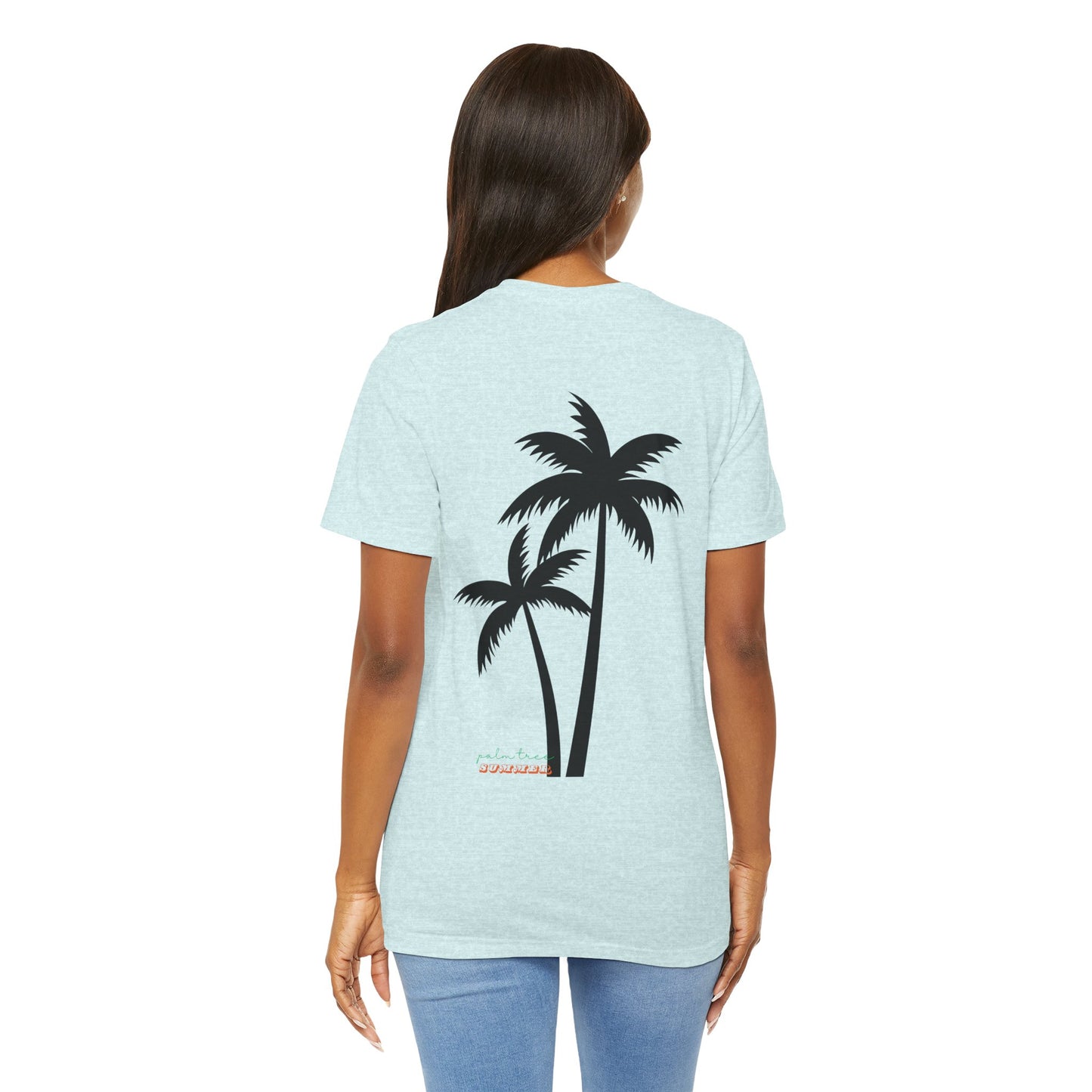 Summer, Palm Tree - Unisex Jersey Short Sleeve Tee