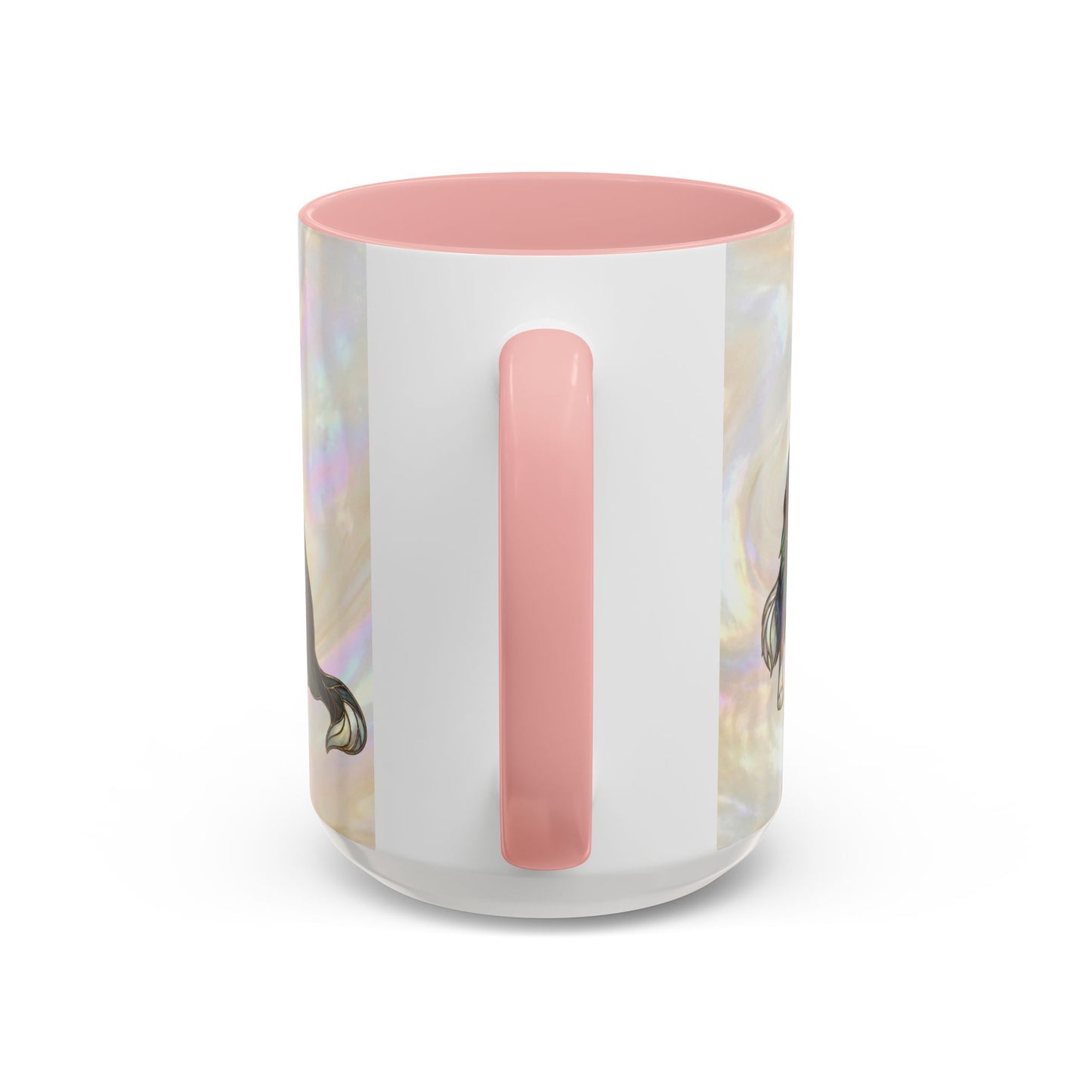 Border Collie Accent Coffee Mug — Stained Glass Design (11/15 oz) - 14619