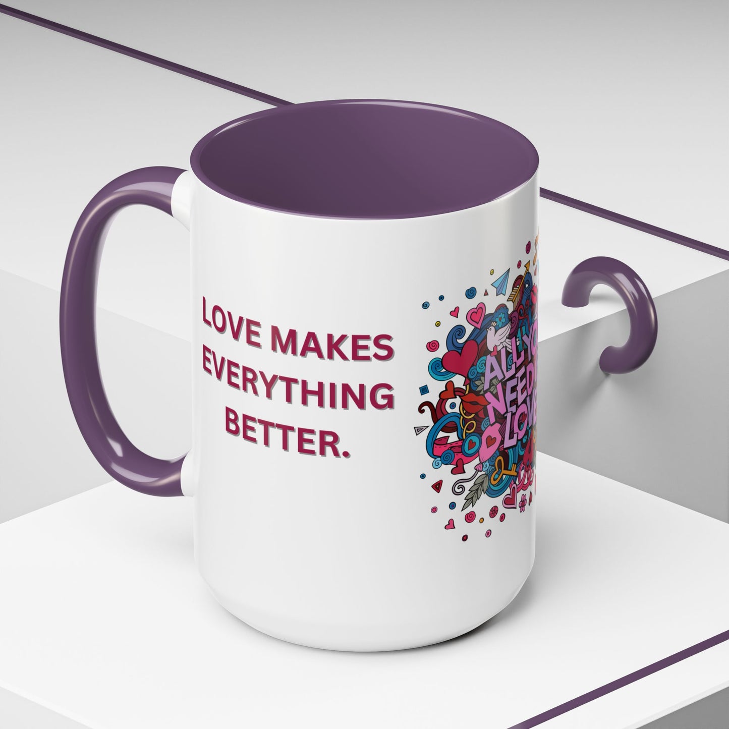 All You Need is Love - Accent Coffee Mug (11, 15oz) - 11430