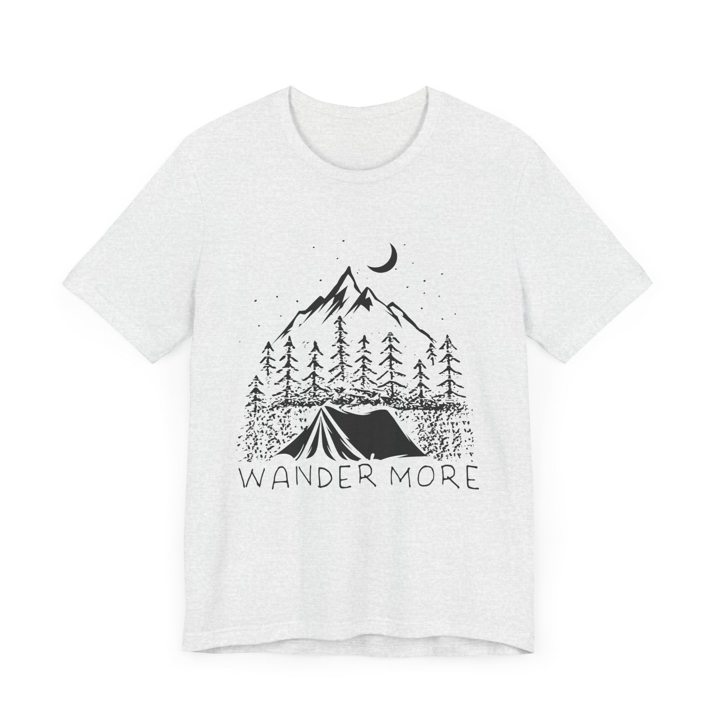 Camping: Wander More - Unisex Jersey Short Sleeve Tee