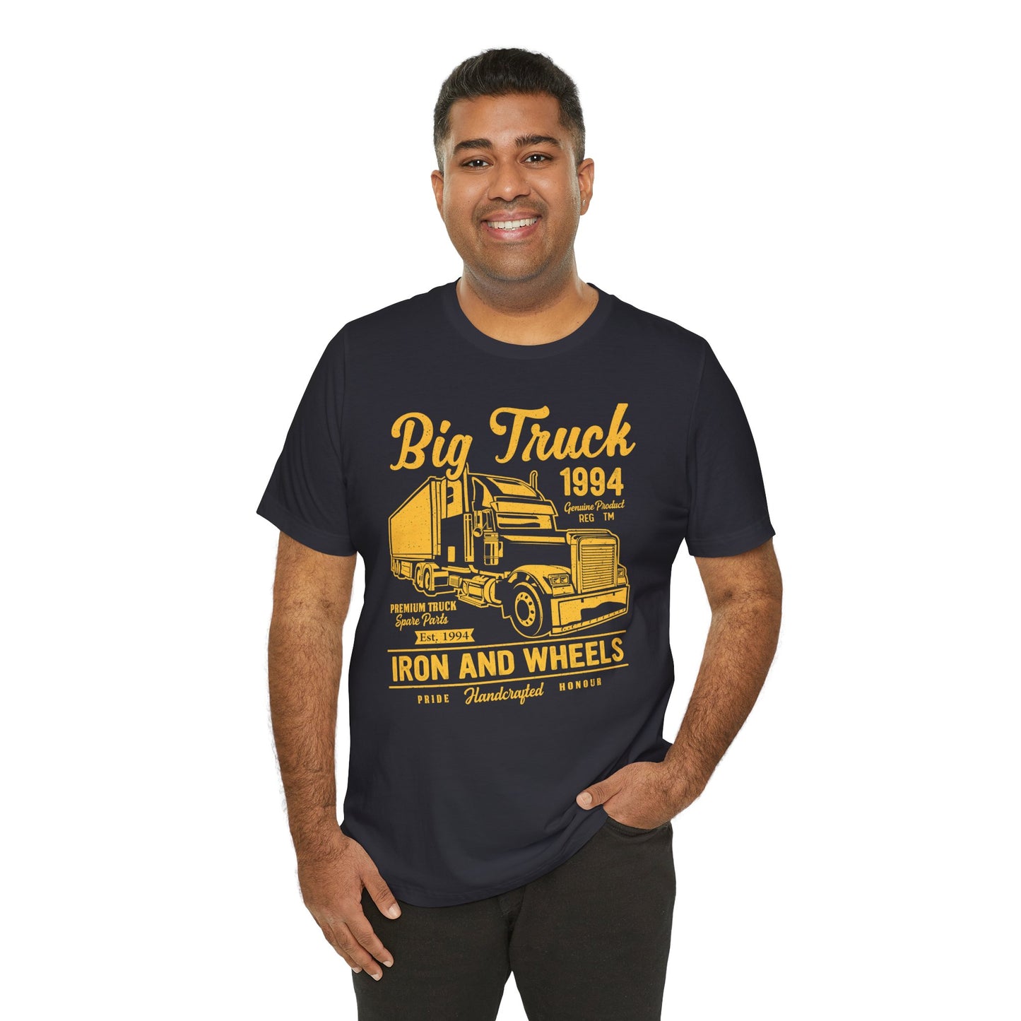 Car & Truck: Big Truck, Iron & Wheels - Unisex Jersey Short Sleeve Tee - 12572