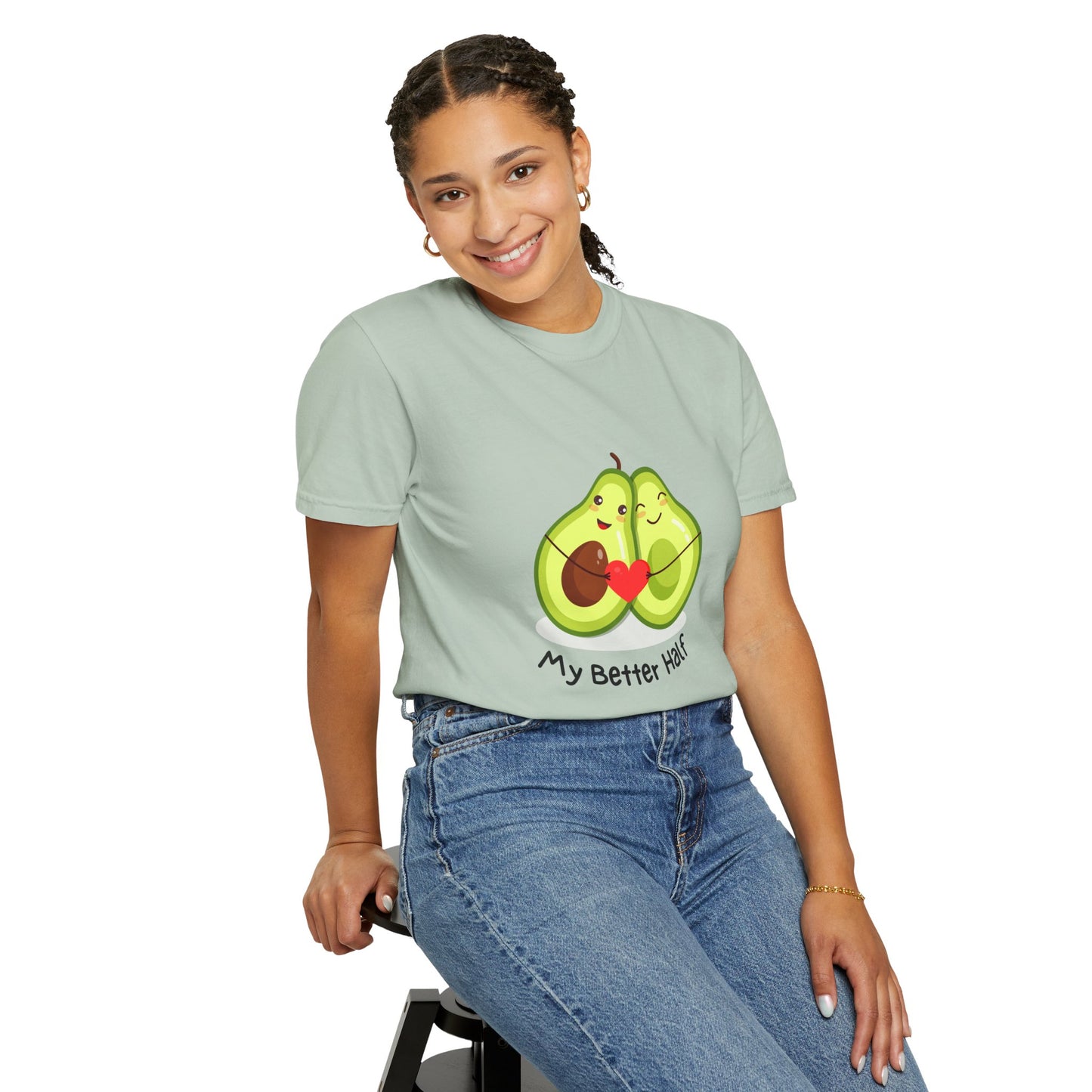 Avocado, My Better Half - Unisex Garment-Dyed T-shirt - 11360