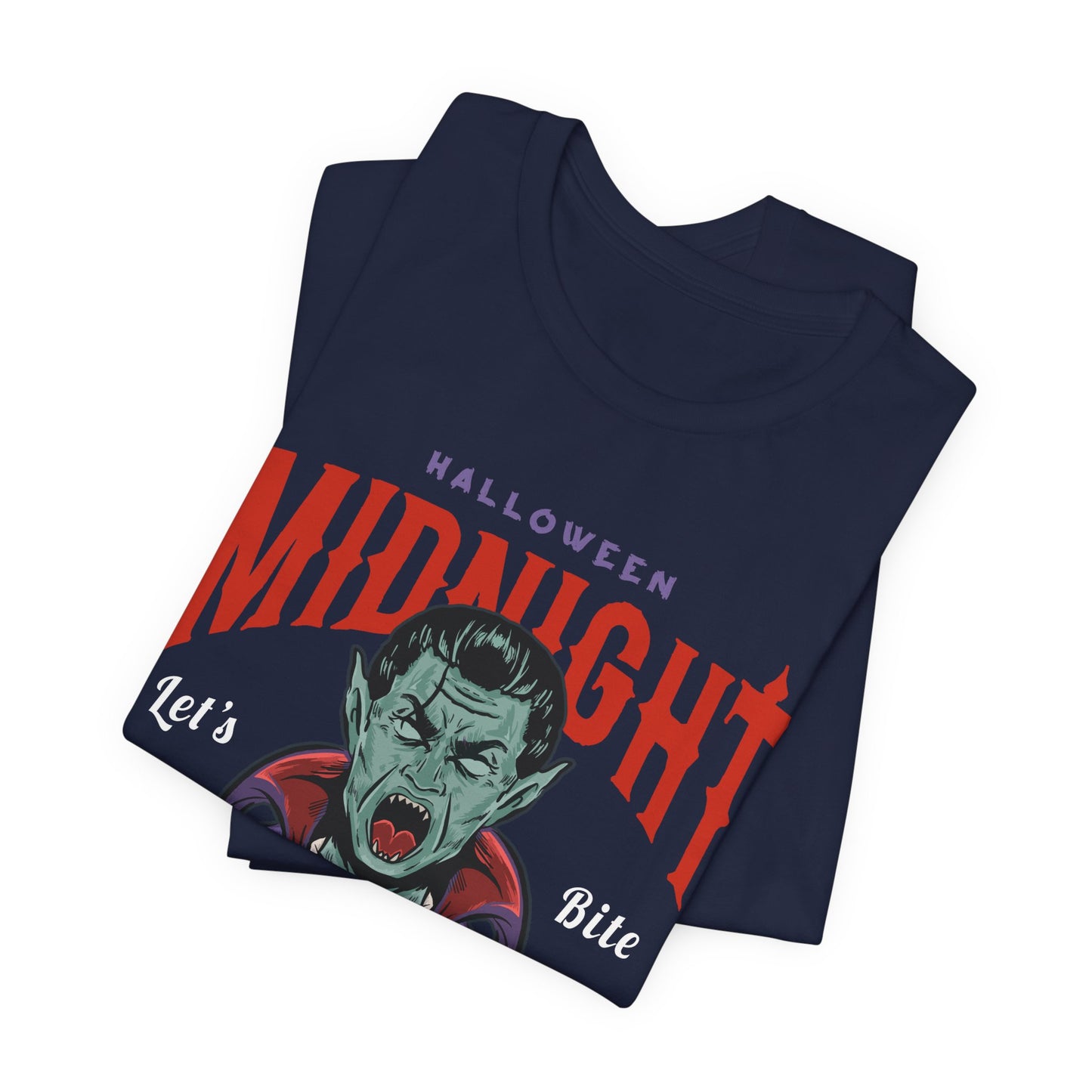 Halloween Midnight, Let's Bite Vampire - Unisex Jersey Short Sleeve Tee - 12937
