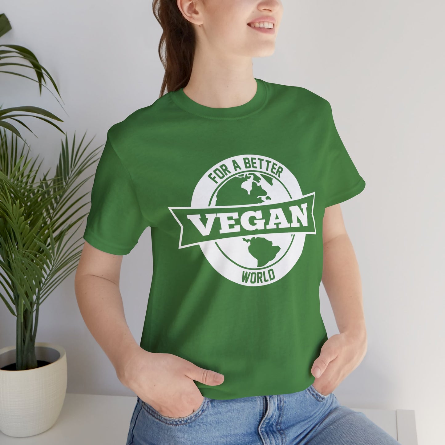 For A Better Vegan World - Unisex Jersey Short Sleeve Tee