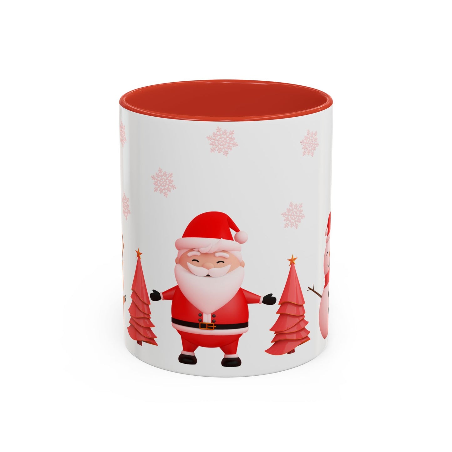 Santa, Snowman & Reindeer - Accent Coffee Mug (11, 15oz) - 10303