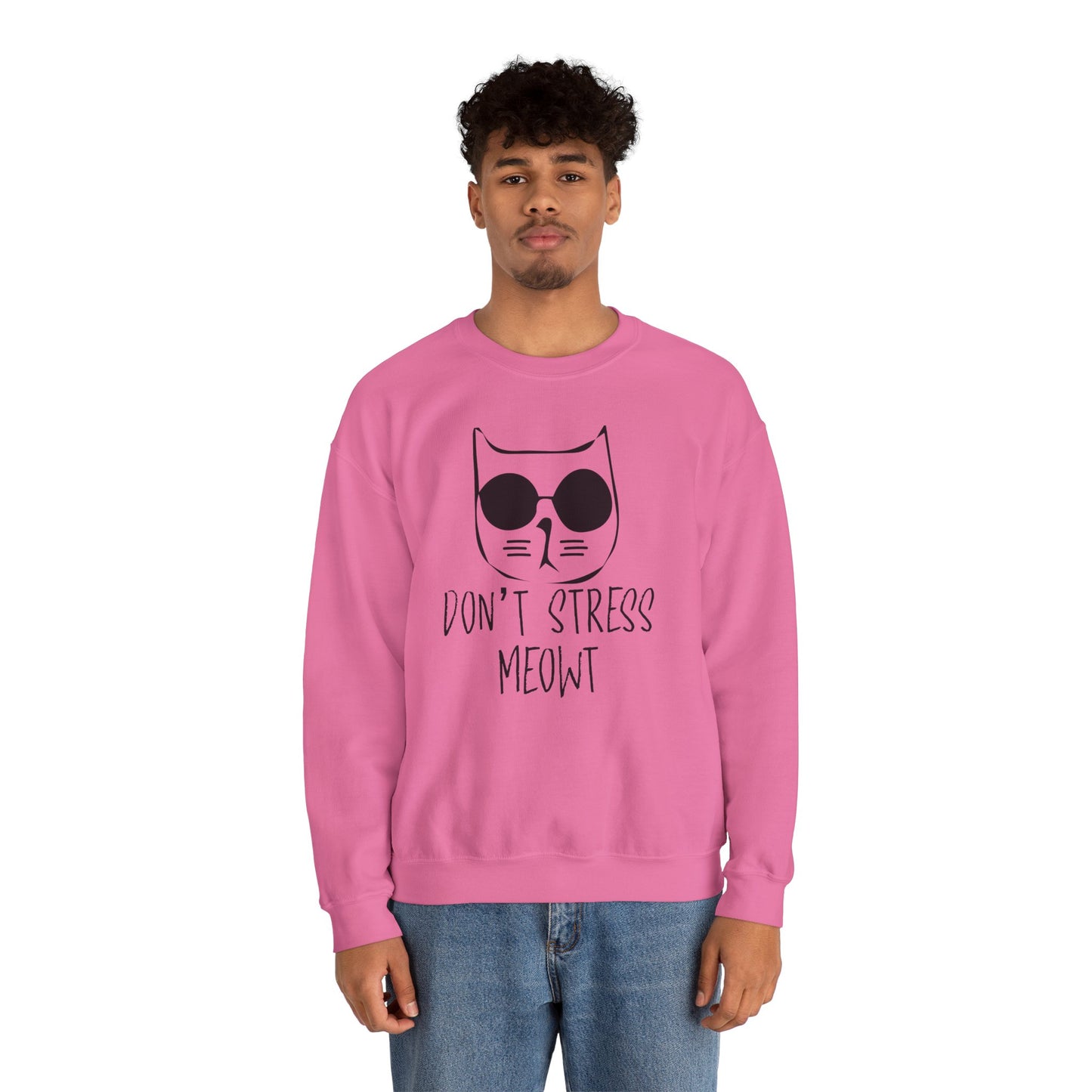 Don't Stress Meowt - Unisex Heavy Blend™ Crewneck Sweatshirt