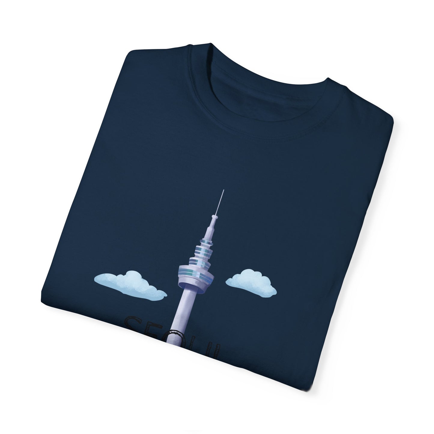 Seoul Skyline Unisex T-Shirt - Casual Travel Tee - 12046