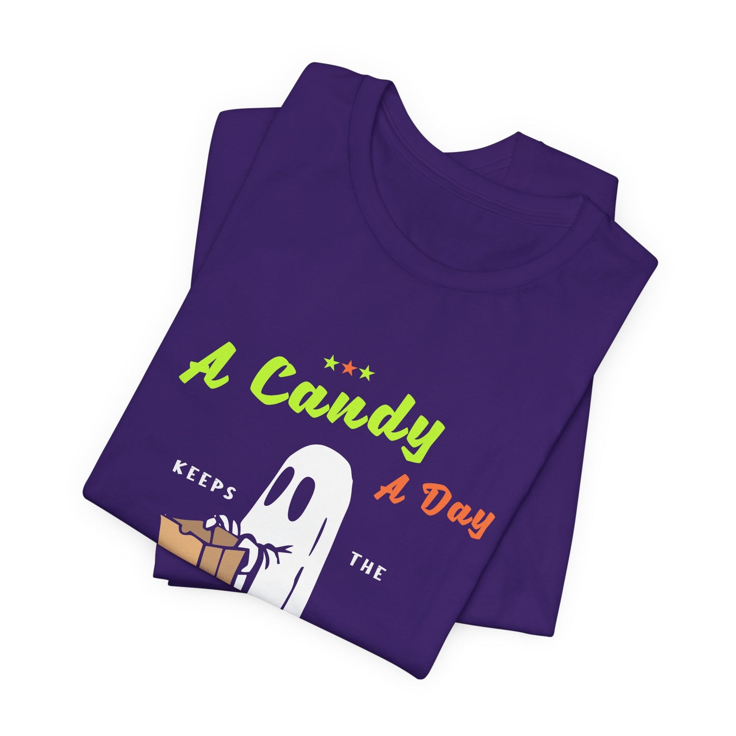 Halloween: A Candy Day Keeps The Monsters Away - Unisex Jersey Short Sleeve Tee - 12663
