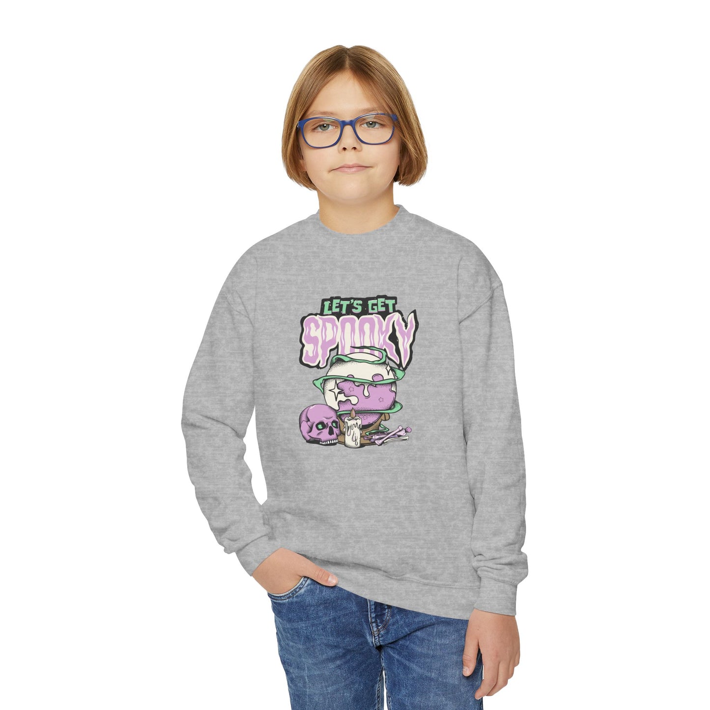 Let's Get Spooky - Youth Crewneck Sweatshirt