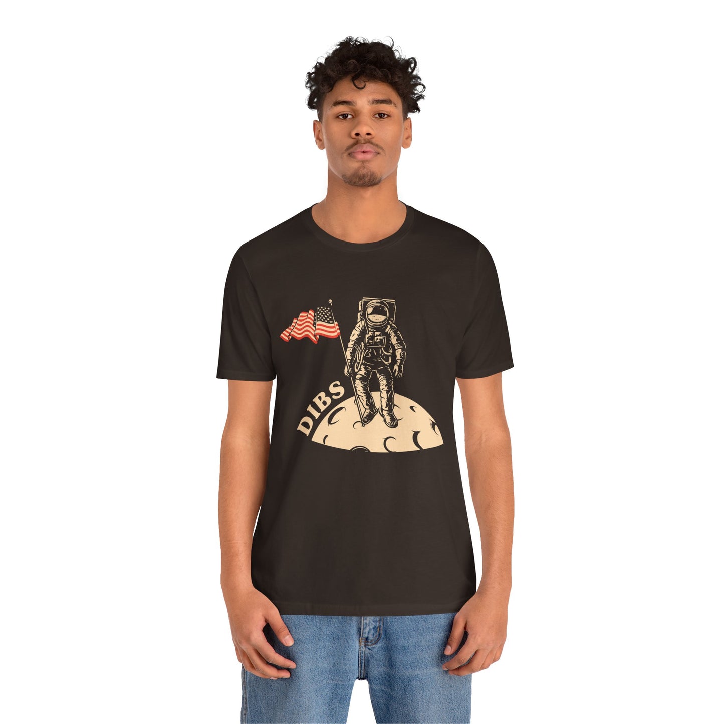 US, July 4th,  Astronaut Adventure Tee - DIBS on the Moon, Space Lover Shirt,  Unisex Astronaut Tee - 13737
