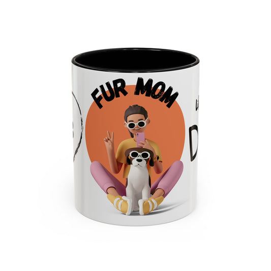 Fur Mom - Accent Coffee Mug (11, 15oz)