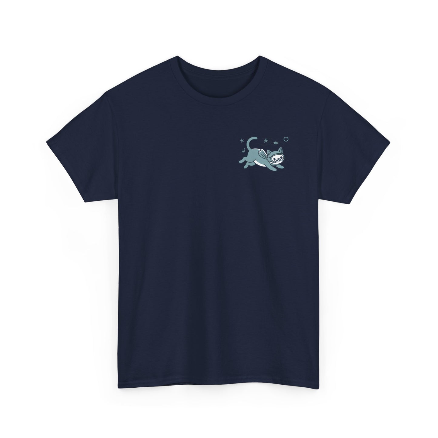 Sea Cats T-Shirt — Cute Underwater Cat Graphic Tee, Ocean Cat Lover Gift - 14869
