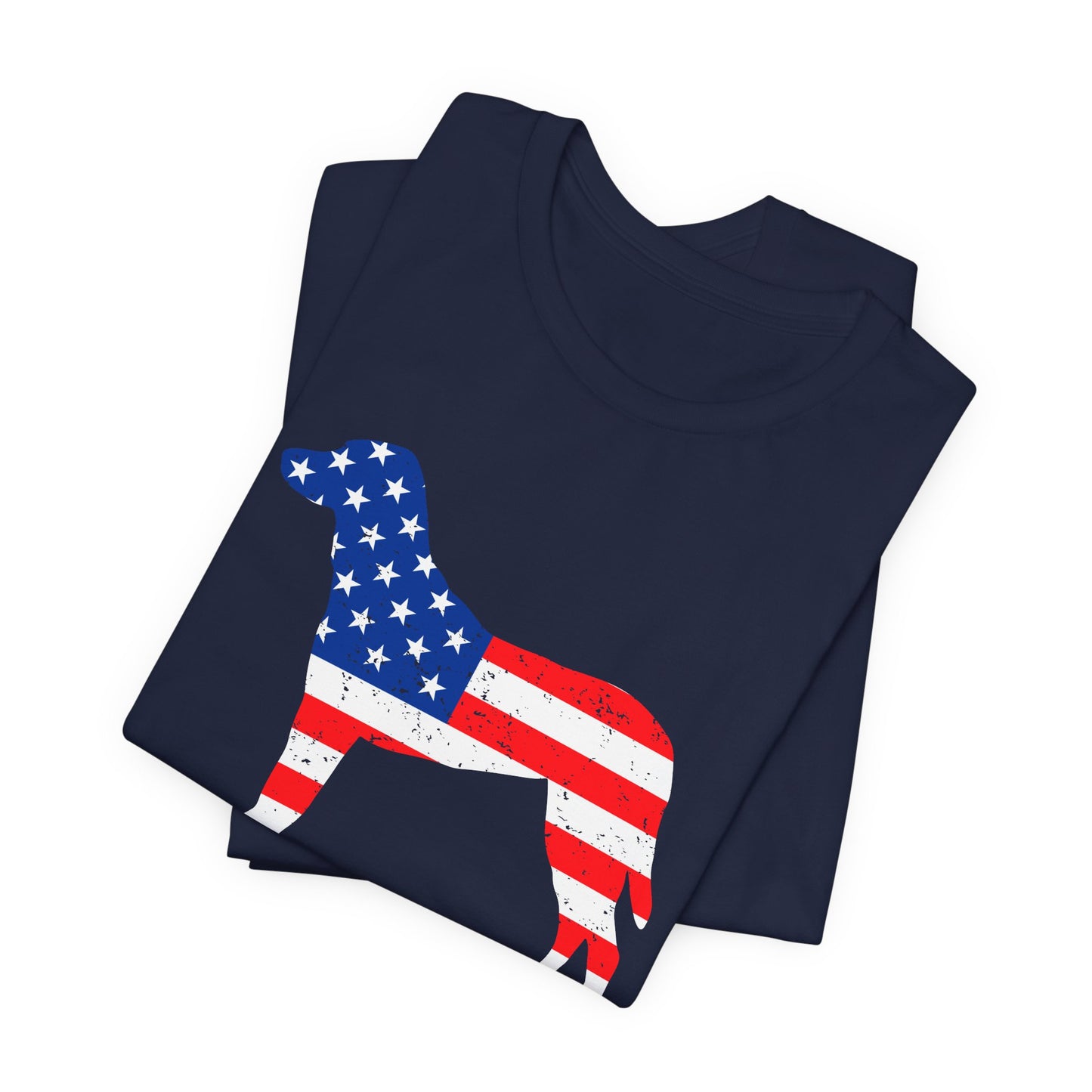 Patriotic Dog Lover Tee | Off Leash Freedom T-shirt, Dog Graphic Shirt, Fourth of July Gift, Casual Wear, Pet Lover Apparel - 13790