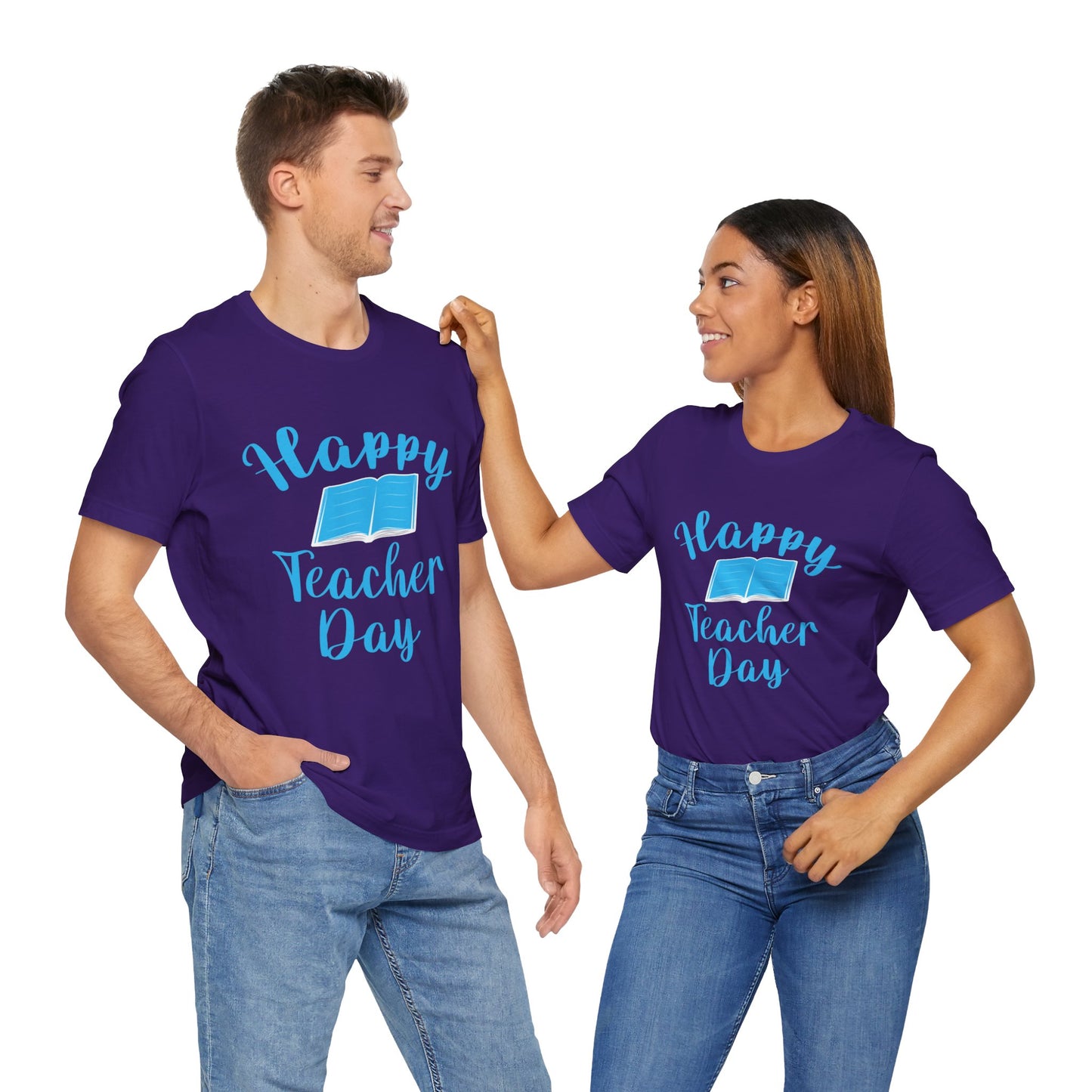 Teacher: Happy Teacher Day - Unisex Jersey Short Sleeve Tee