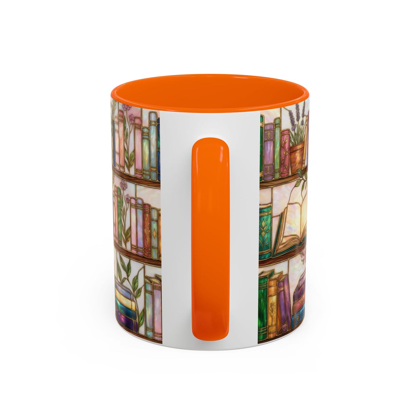 Bookish Accent Coffee Mug — Stained Glass Design (11/15 oz) - 14528