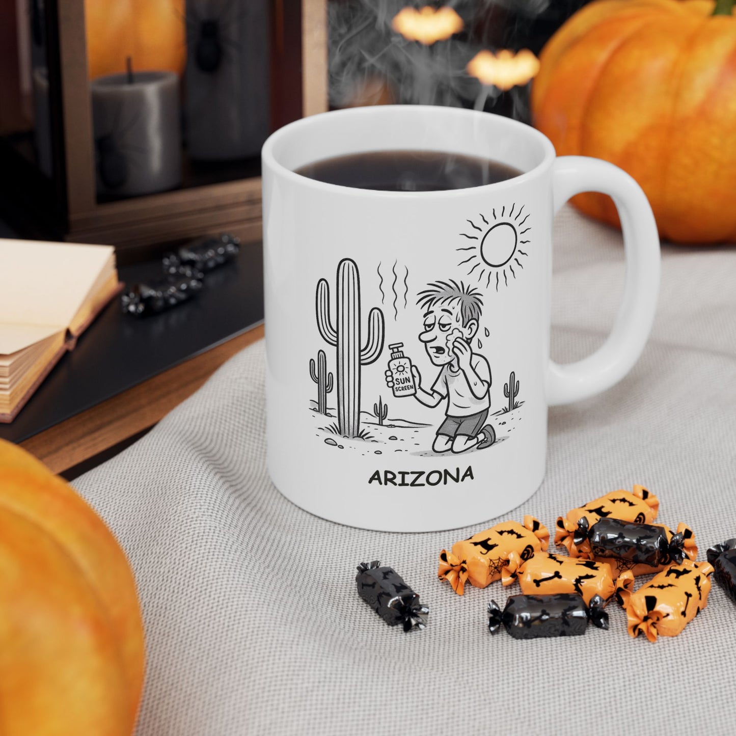 "Arizona: Where sunscreen is a lifestyle, not a suggestion." Ceramic Mug - 13076