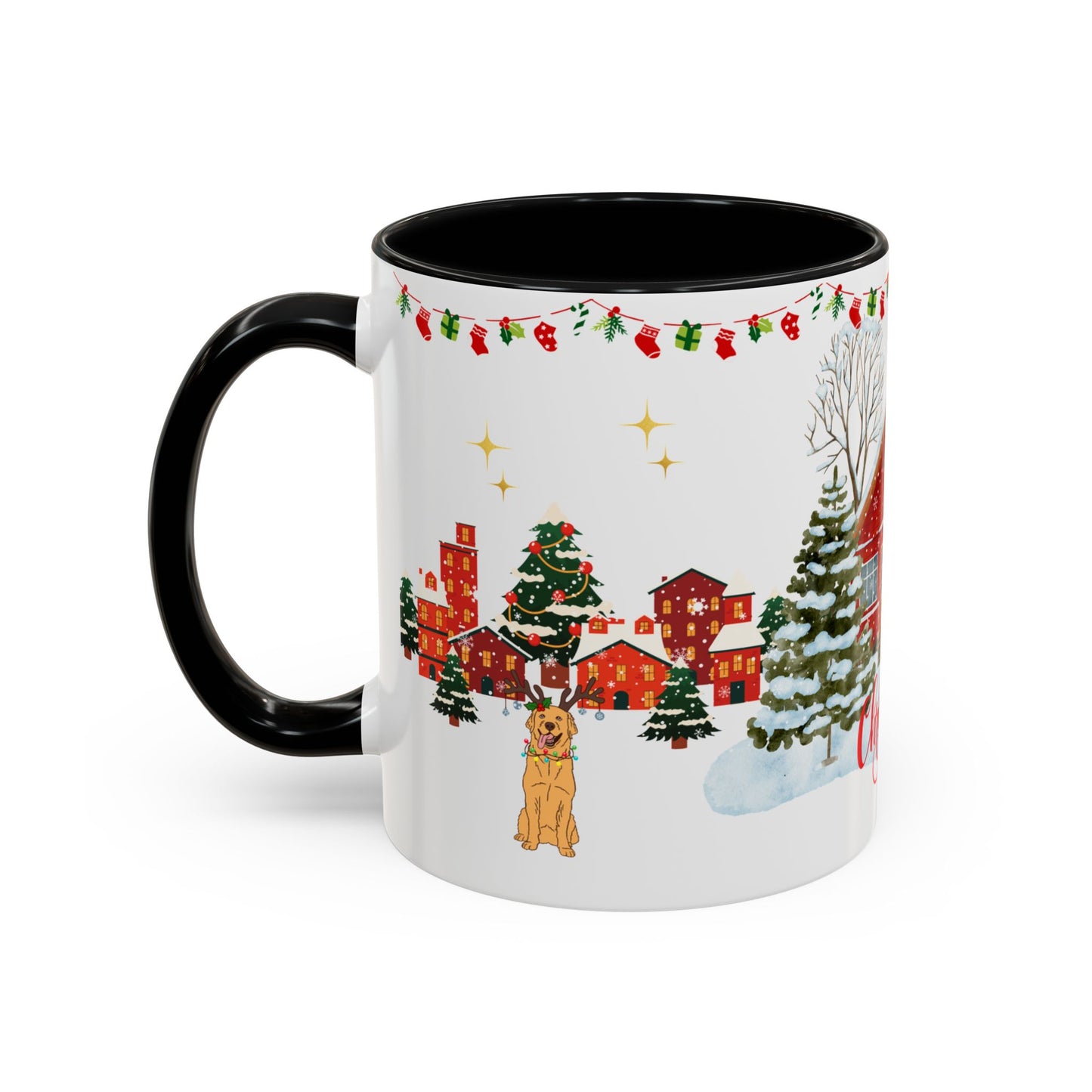 Christmas House - Accent Coffee Mug (11, 15oz)