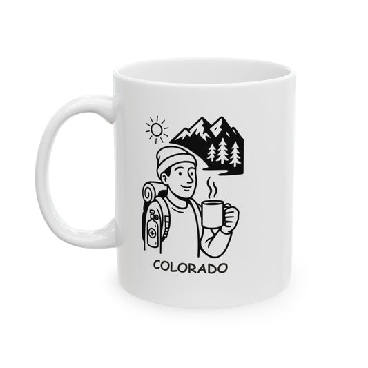 "Colorado: Where coffee is just as important as oxygen." Ceramic Mug - 13427