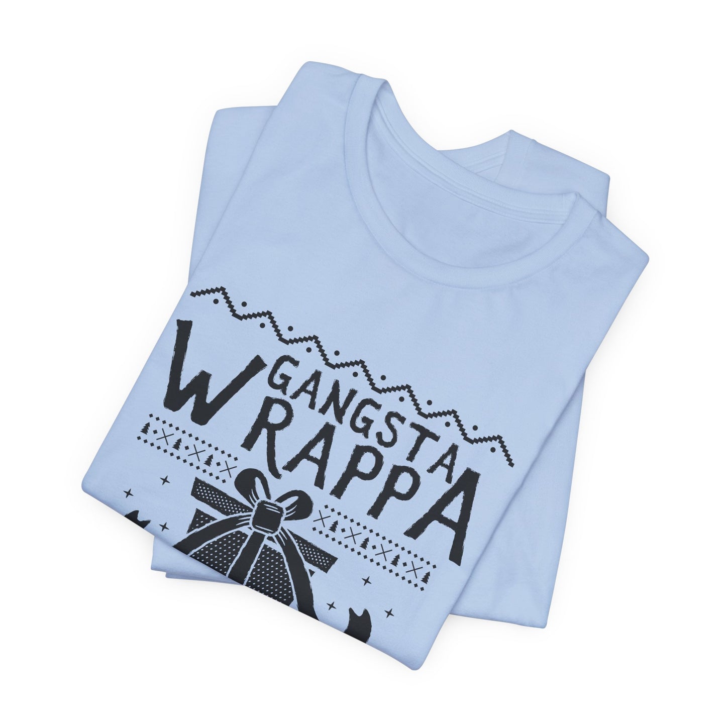 Christmas: Gangsta Wrappa - Unisex Jersey Short Sleeve Tee