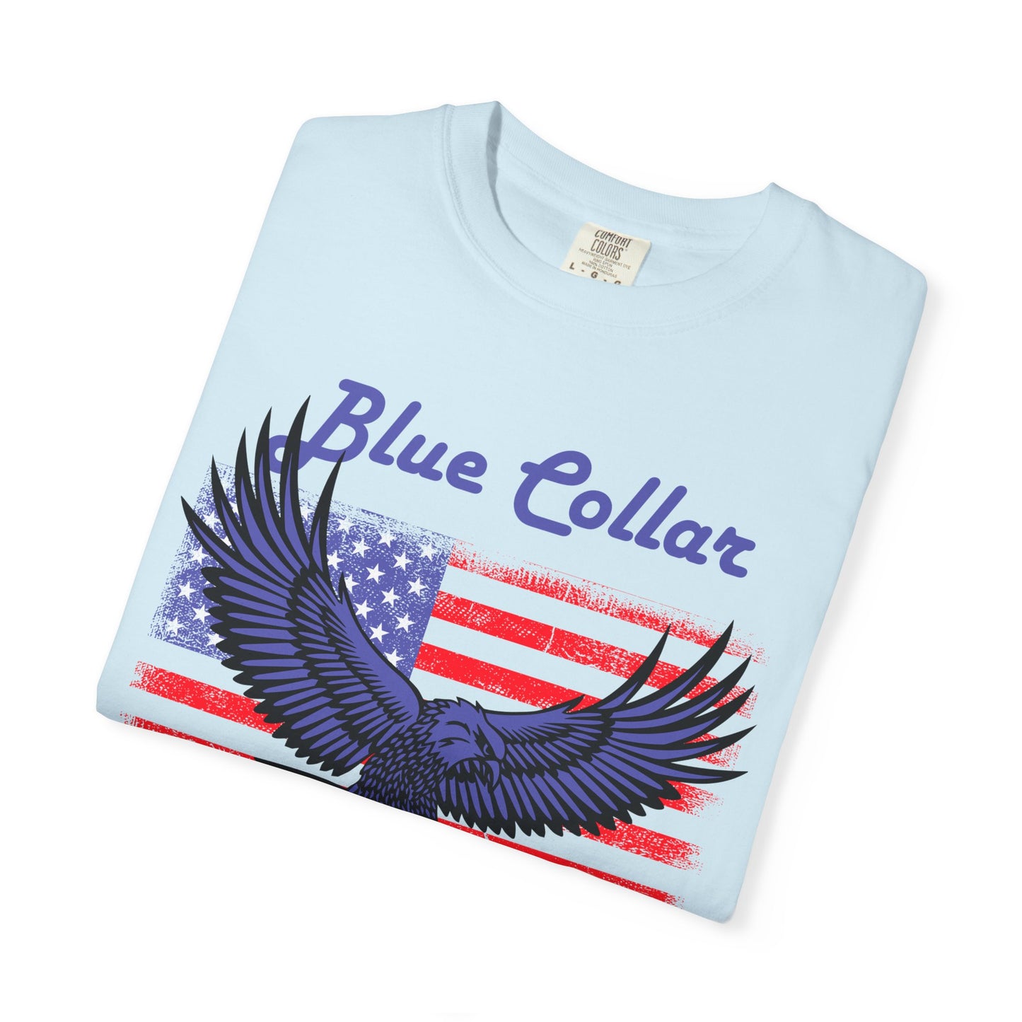 Unisex American Eagle Graphic Tee - Perfect for Patriotic Events, Casual Wear, 4th of July Gatherings, Gifts for Blue Collar Workers - 13695