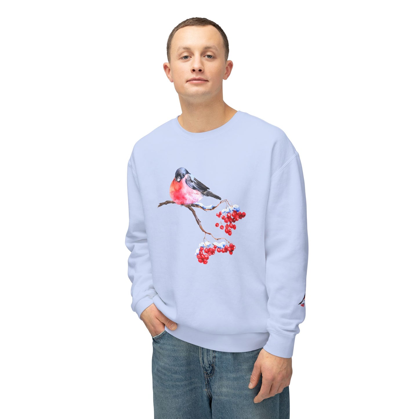 Bird & Cherry - Unisex Lightweight Crewneck Sweatshirt - 10336