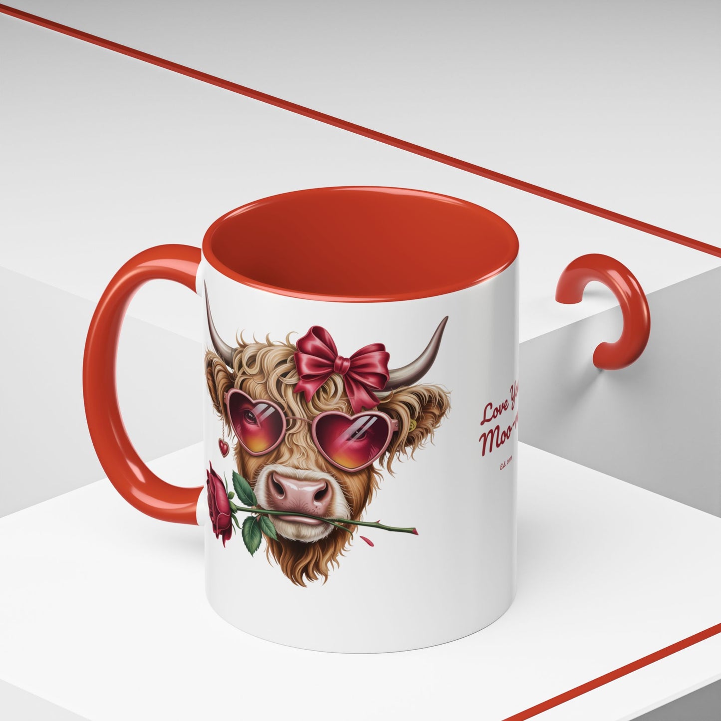 Love You Moo-re Personalized Mug — Custom Names & Established Date | Couple Gift (11oz / 15oz) - 14751