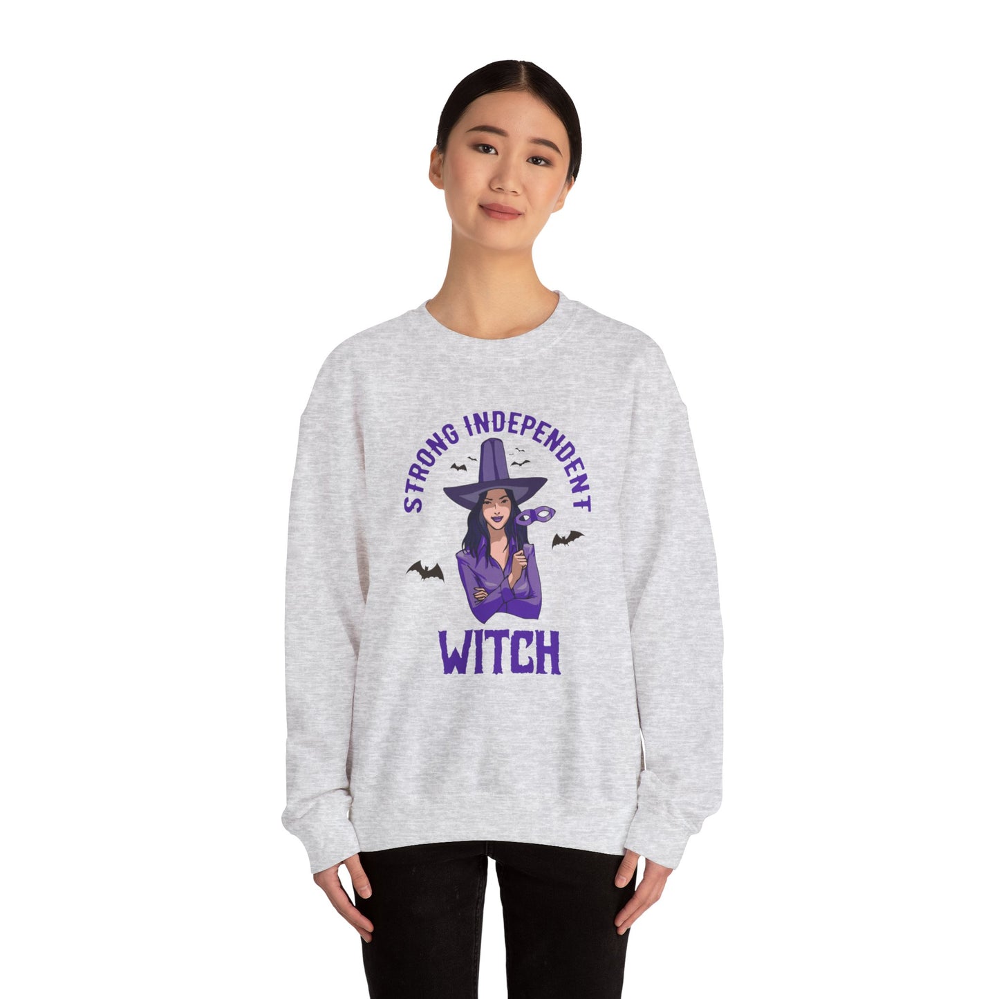 Strong Independent Witch - Unisex Heavy Blend™ Crewneck Sweatshirt