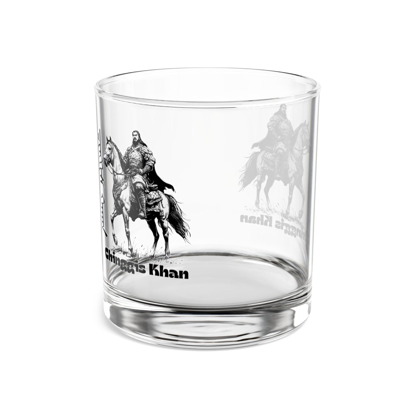 Mongolia: Chinggis Khan - Rocks Glass, 10oz