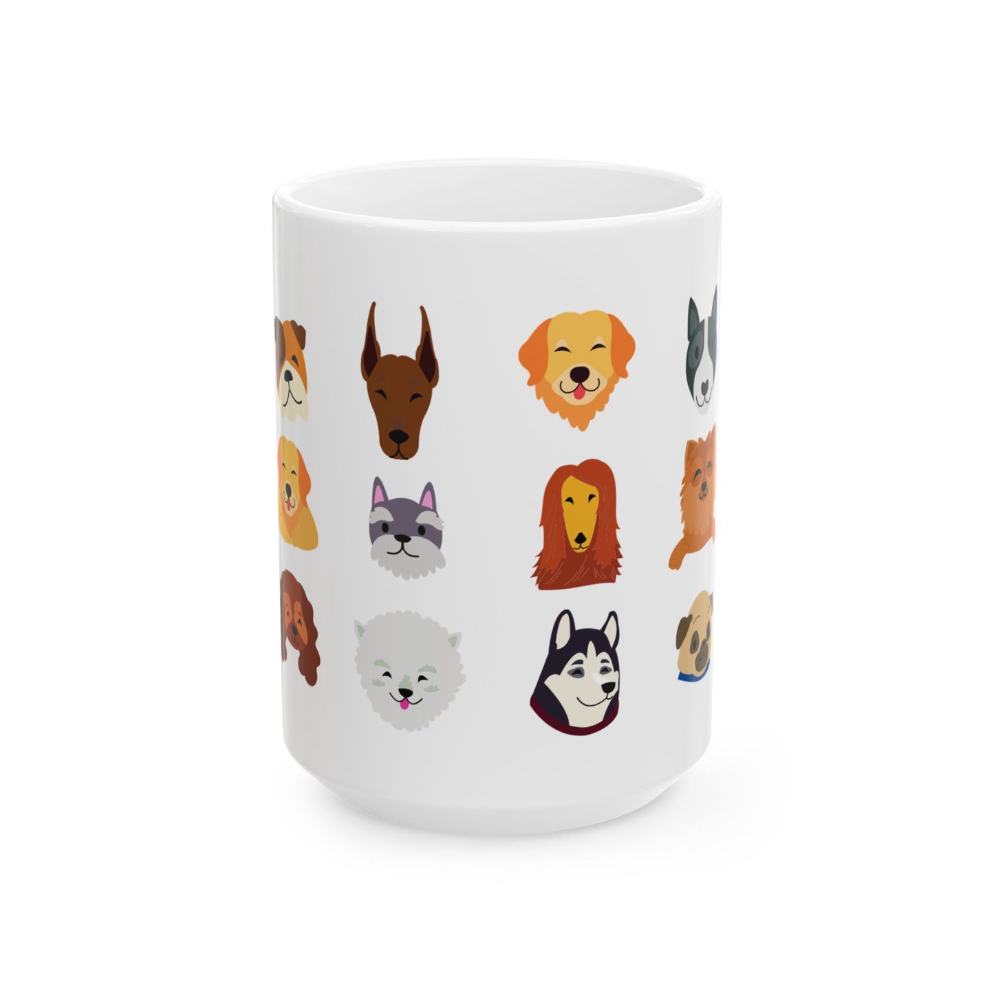Whimsical Pet-Themed Ceramic Mug - Perfect Gift for Dog Lovers, Animal Enthusiasts, Cozy Home Decor, Birthdays - 14164